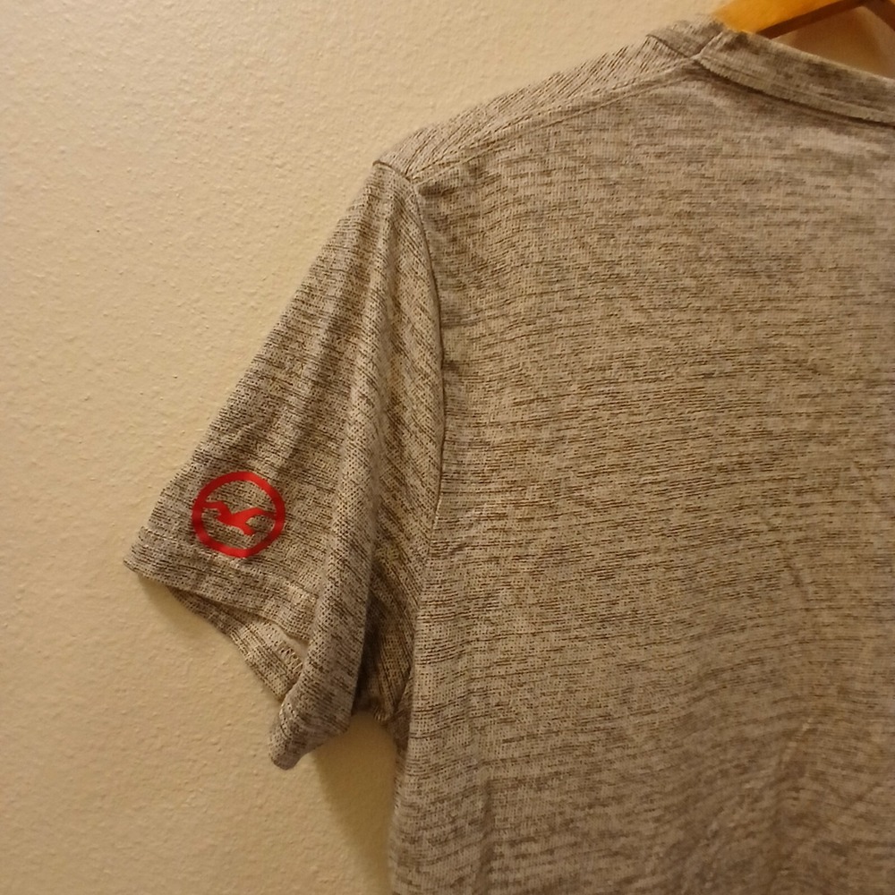 Hollister T Shirt Men's Small California Logo Gray with Navy & Red Letters EUC - Picture 7 of 9